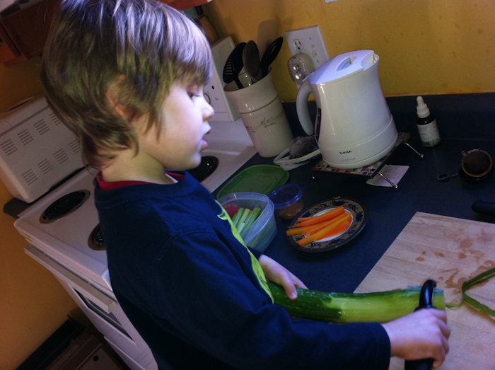 X peeling cucumber Jan 2011